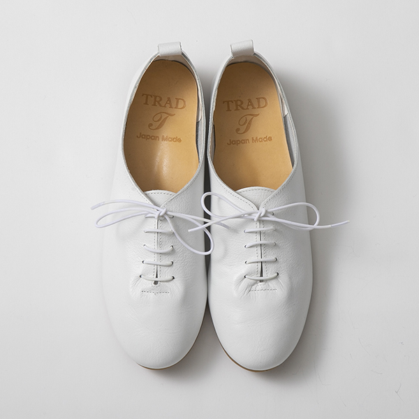 TRAD+/撥水ソフトレザーレースアップシューズ